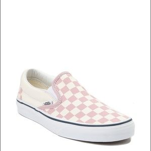 Vans Checkerboard Classic Slip on (pink)